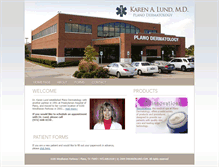Tablet Screenshot of drkarenlund.com